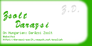 zsolt darazsi business card